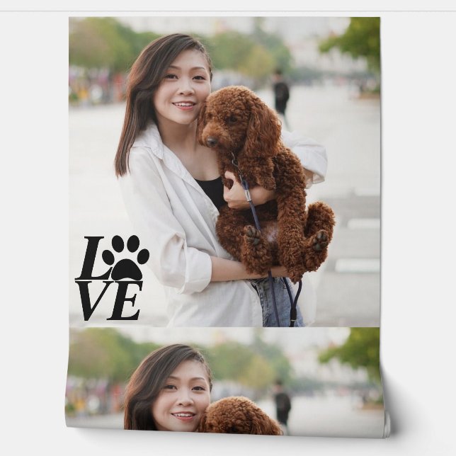 Benutzerdefiniertes LIEBE-Druckbild-Hintergrundbil Tapete (Abrollen)