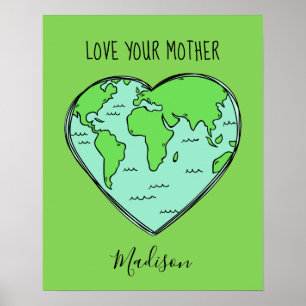Benutzerdefiniertes Liebe-, Name- und Farbposter Poster
