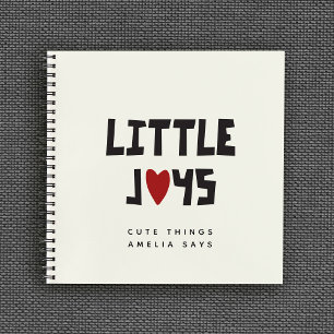 Benutzerdefiniertes Little Joy Kinder Sprüche Erin Notizbuch