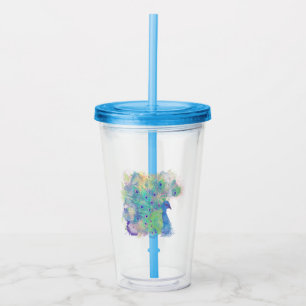 Benutzerdefiniertes Logo Akrylic Travel Tumbler Acryltrinkbecher
