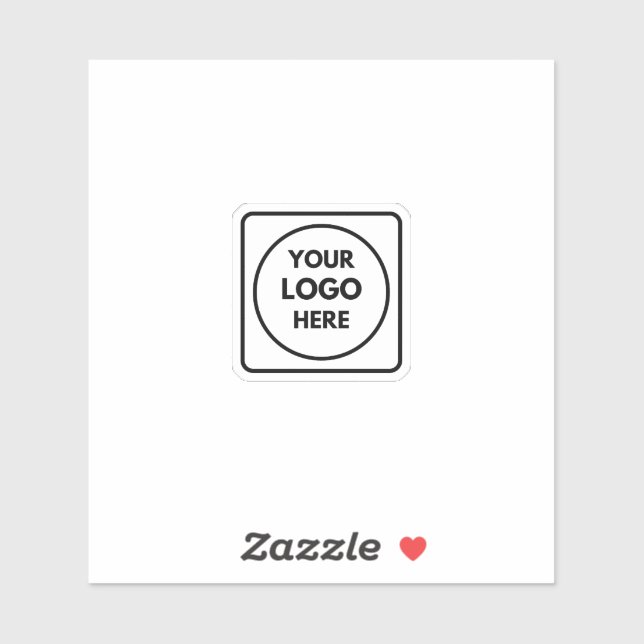 Benutzerdefiniertes Logo | Berufliche Wasserflasch Aufkleber (Blatt)