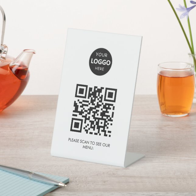 Benutzerdefiniertes Logo - berührungsloses moderne Sockelschild (In SItu)