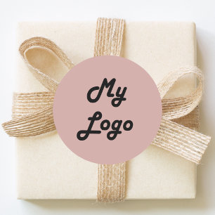 Benutzerdefiniertes Logo Bild Unternehmen staubige Runder Aufkleber