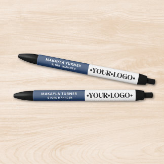 Benutzerdefiniertes Logo Blau Kugelschreiber