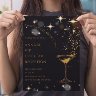 Benutzerdefiniertes Logo Cocktail Corporate Busine Einladung