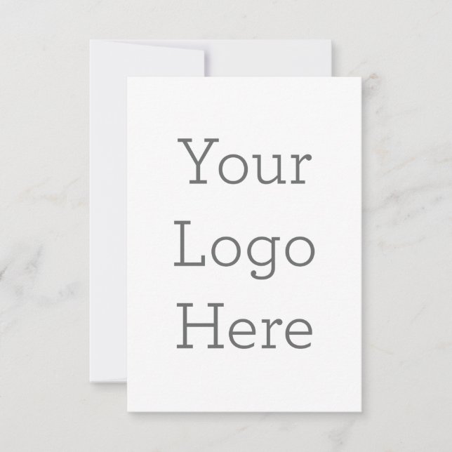 8,89 cm x 12,7 cm Flache Dankeskarte (Vorderseite)