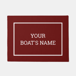 Benutzerdefiniertes Logo Doormat Brown Fußmatte