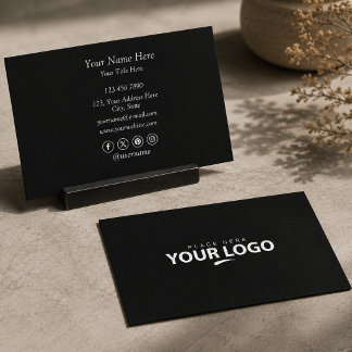 Benutzerdefiniertes Logo | Einfach Professionell M Visitenkarte