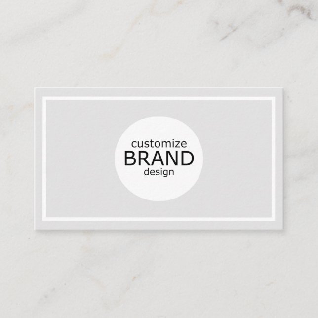 Benutzerdefiniertes Logo Einfache Berufliche Visit Visitenkarte (Vorderseite)