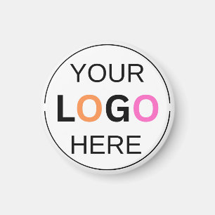 Benutzerdefiniertes Logo Einfacher Kreis Magnet