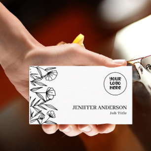 Benutzerdefiniertes Logo Einzigartige Linie Art Mi Visitenkarte