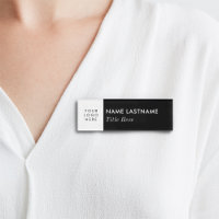 Benutzerdefiniertes Logo Eleganter Schwarz-weißer 