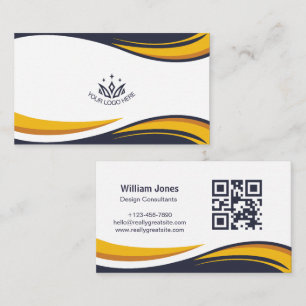 Benutzerdefiniertes Logo Eleganter unternehmensbez Visitenkarte
