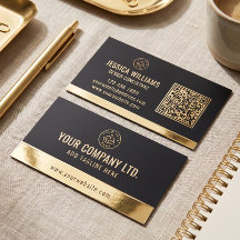 Benutzerdefiniertes Logo Elegantes QR-Code Schwarz