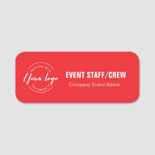Benutzerdefiniertes Logo Event Personal Crew Firme Namensschild