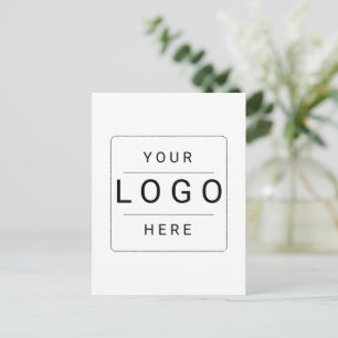 Benutzerdefiniertes Logo Feiertagspostkarte