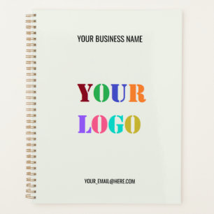 Benutzerdefiniertes Logo-Firmenname Text-Info-Plan Planer