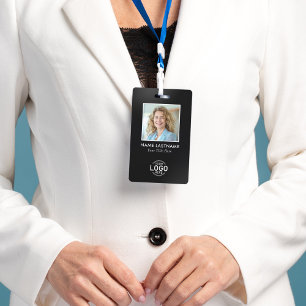 Benutzerdefiniertes Logo-Foto Modernes, Minimalist Ausweis
