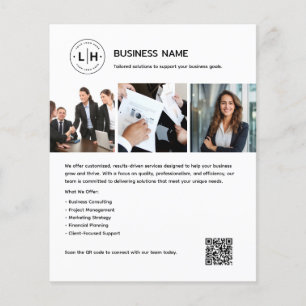Benutzerdefiniertes Logo Foto QR Professionell Wei Flyer
