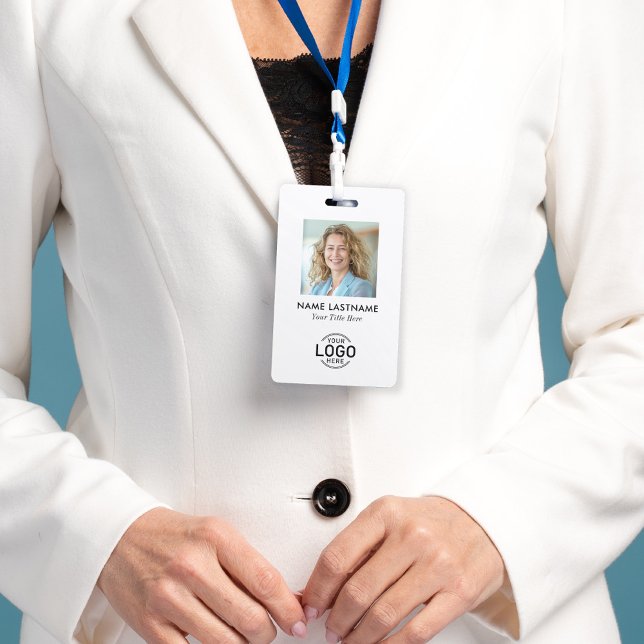 Benutzerdefiniertes Logo-Foto Sauberes, Minimalist Ausweis (Von Creator hochgeladen)