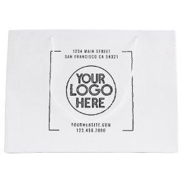 Benutzerdefiniertes Logo für Berufliche Unternehme Große Geschenktüte