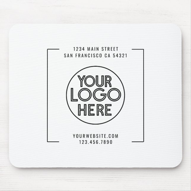 Benutzerdefiniertes Logo für Berufliche Unternehme Mousepad (Vorne)