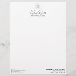 Benutzerdefiniertes Logo für den Ozean/Beach Renta Briefbogen