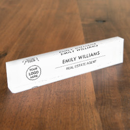 Benutzerdefiniertes Logo für den Real Anwesen Brok Namensplakette