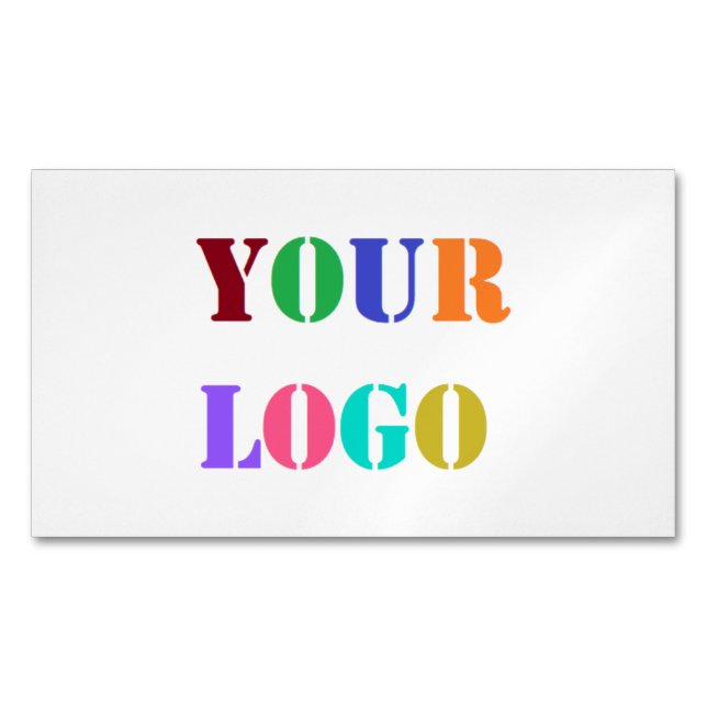 Benutzerdefiniertes Logo für Ihr Visitenkarten-Mag Magnetische Visitenkarte (Vorderseite)