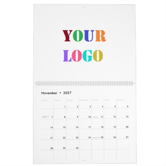 Benutzerdefiniertes Logo für Ihren Werbekalender Kalender (Nov 2027)