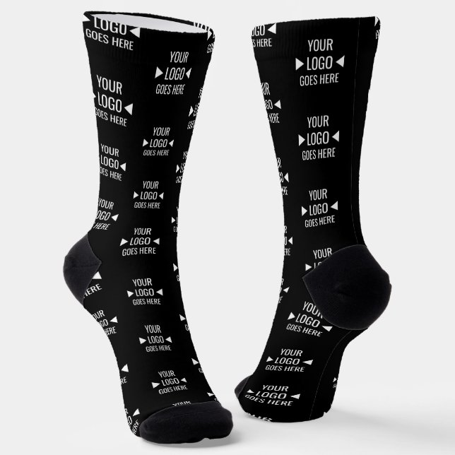 Benutzerdefiniertes Logo für Unternehmen Socken (Gewinkelt)
