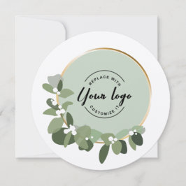 Benutzerdefiniertes Logo für Weihnachts-Firmenschr Feiertagskarte