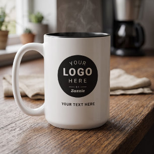 Benutzerdefiniertes Logo für Werbeartikel und Gesc Zweifarbige Tasse