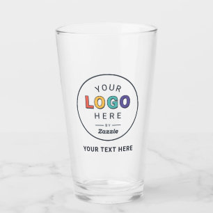 Benutzerdefiniertes Logo Geschäft Glas