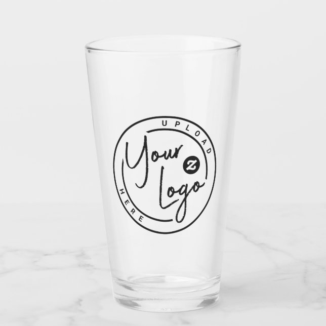 Benutzerdefiniertes Logo Geschäft Glas (Vorderseite)