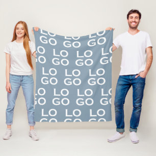 Benutzerdefiniertes Logo Geschäft oder Unternehmen Fleecedecke