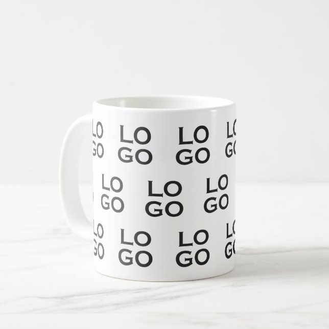 Benutzerdefiniertes Logo Geschäft oder Unternehmen Kaffeetasse (Vorderseite Links)