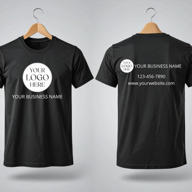 Benutzerdefiniertes Logo Geschäft Unternehmen Tech T-Shirt (Von Creator hochgeladen)