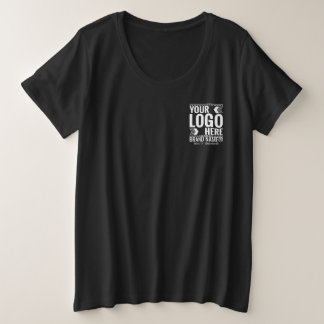 Benutzerdefiniertes Logo, Geschäfts- oder Markenlo Große Größe T-Shirt