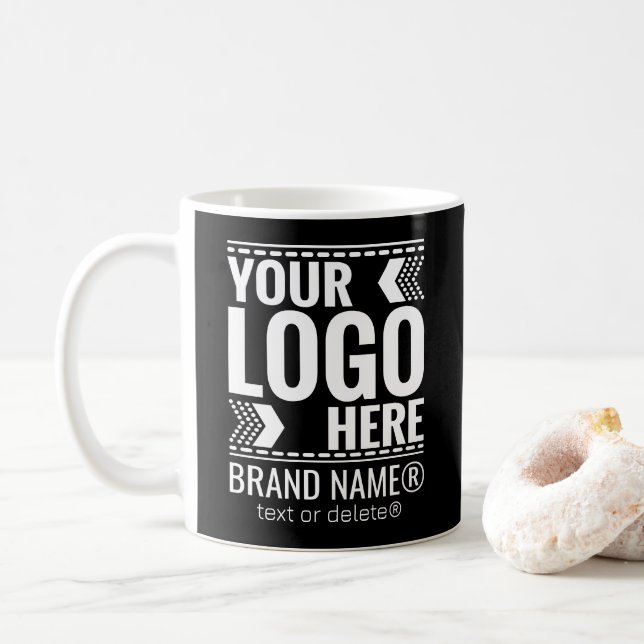 Benutzerdefiniertes Logo, Geschäfts- oder Markenlo Kaffeetasse (Mit Donut)