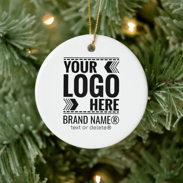 Benutzerdefiniertes Logo, Geschäfts- oder Markenlo Keramik Ornament (Baum)