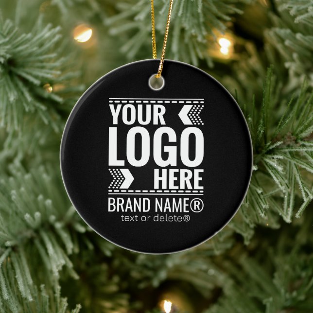 Benutzerdefiniertes Logo, Geschäfts- oder Markenlo Keramik Ornament (Baum)