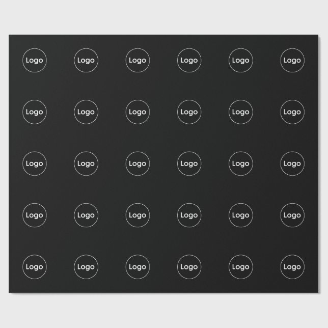 Benutzerdefiniertes Logo Geschenkpapier (Flach)