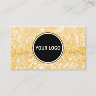 Benutzerdefiniertes Logo Glitter Modern  Visitenkarte