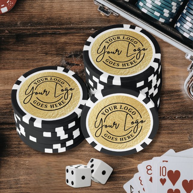 Benutzerdefiniertes Logo Gold Pokerchips (Custom Logo Gold Poker Chips )