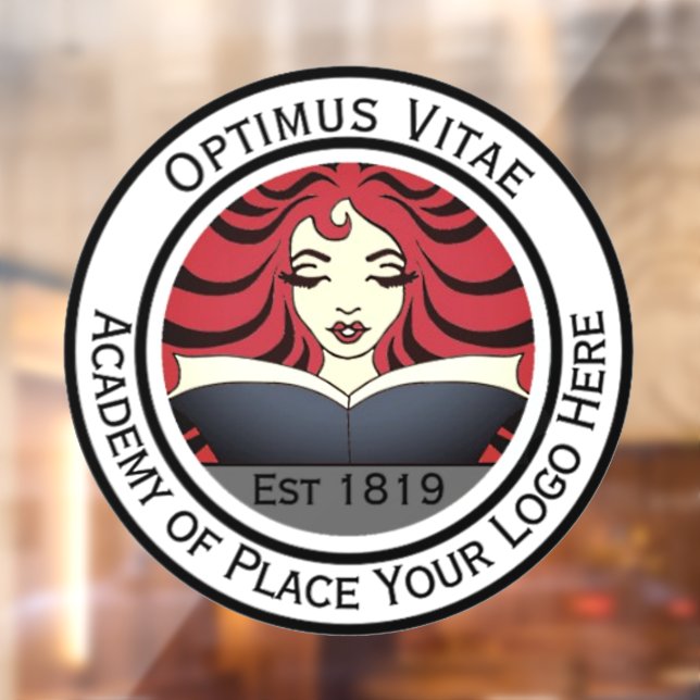 Benutzerdefiniertes Logo hier Bild Fensteraufkleber (Blatt 2)