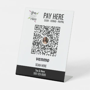 Benutzerdefiniertes Logo hinzufügen Venmo Pay Pe Sockelschild