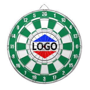 Benutzerdefiniertes Logo-Image für grün und weiß Dartscheibe