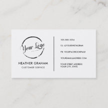 Benutzerdefiniertes Logo in modernen minimalistisc