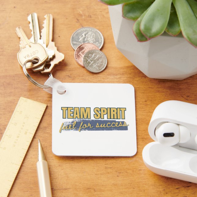 Benutzerdefiniertes Logo Inspiration Team Spirit O Schlüsselanhänger (Schreibtisch)